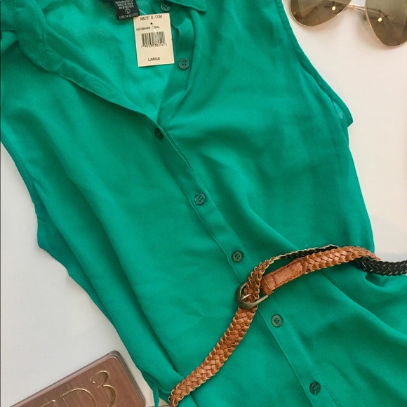 NWT Teal Green Dress - Picture 2 of 3